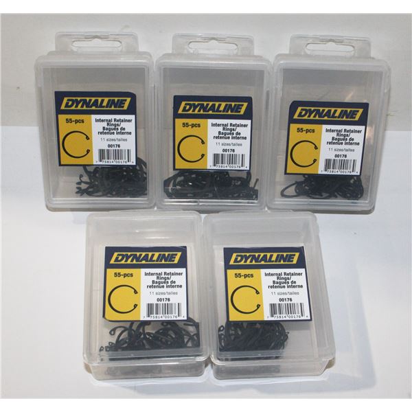 LOT OF INTERNAL RETAINER RINGS