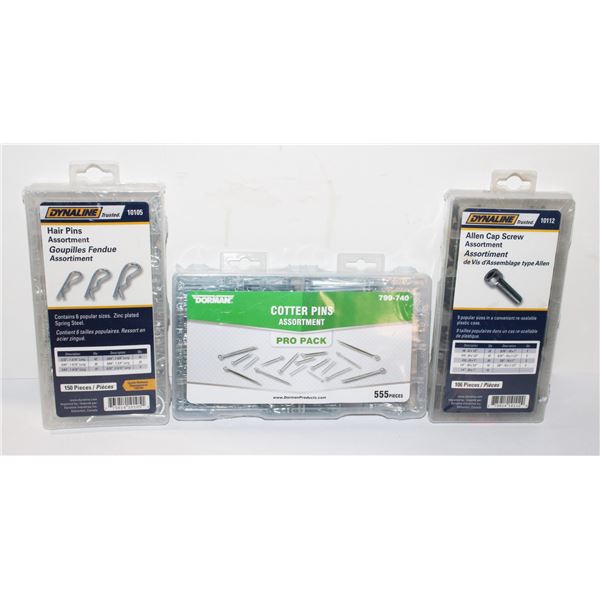 ALLEN CAP SCREW ASSORTMENT, HAIR PIN SET,