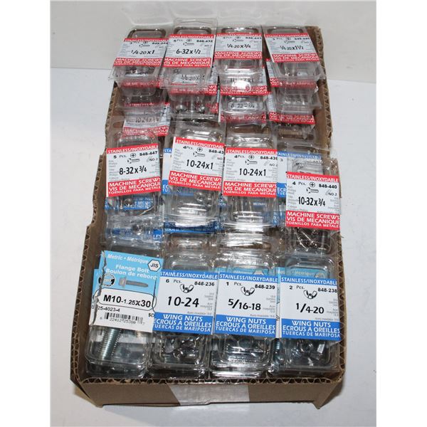 LOT OF MACHINE SCREWS AND MORE