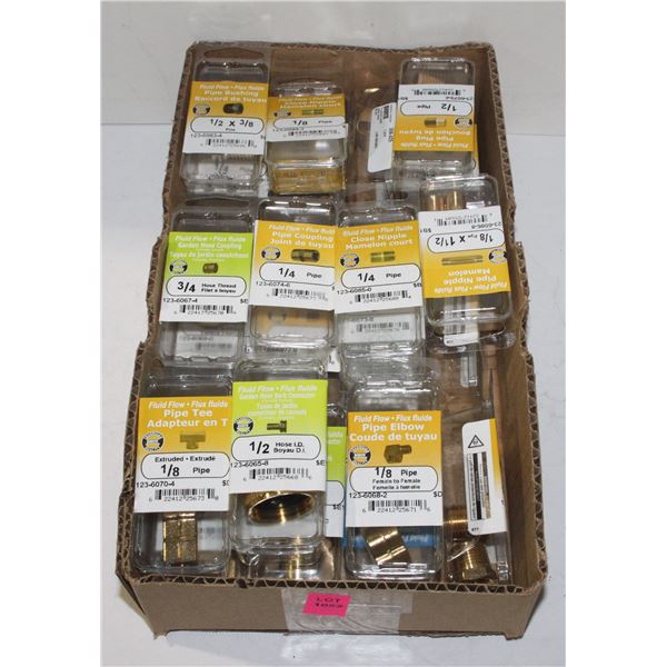 LOT OF ASSORTED FLUID FLOW PIECES