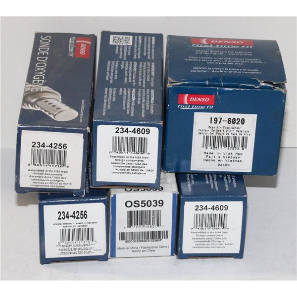 LOT OF OXYGEN SENSORS AND A MASS AIRFLOW SENSOR