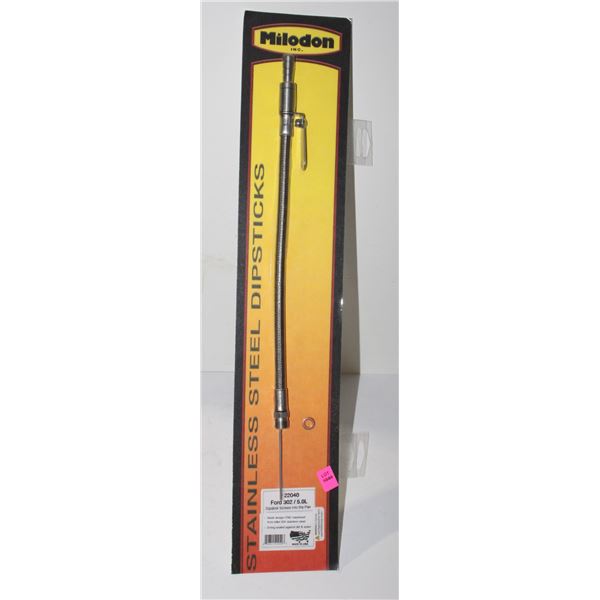 MILODON STAINLESS STEEL DIPSTICK FORD 302/ 5.0L