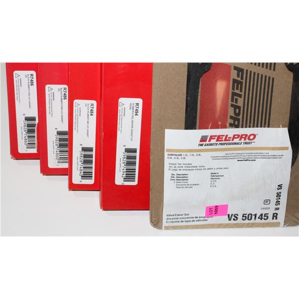 5 ASSORTED VALVE COVER GASKETS
