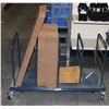 Image 1 : ORGANIZER CART/ SHIPPING CART ON WHEELS WITH SOME