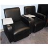 Image 1 : TWO IMITATION LEATHER CHAIRS, BOTH NEED A CLEANING
