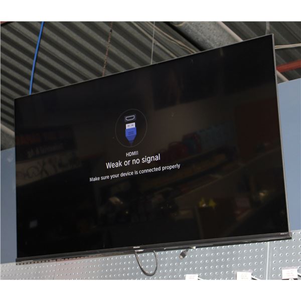 HISENSE TV WITH WALL MOUNT AND REMOTE
