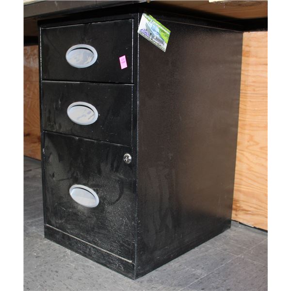 24" TALL 3 DRAWER FILE CABINET
