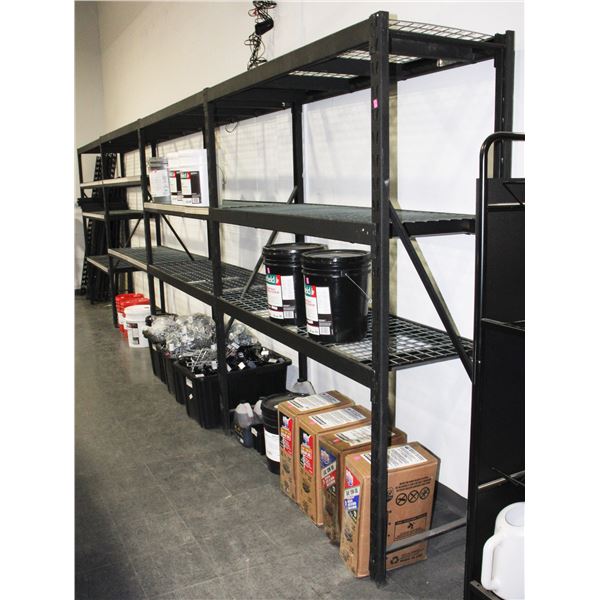 ADJUSTABLE/ EXPANDABLE BLACK METAL STORAGE RACKING
