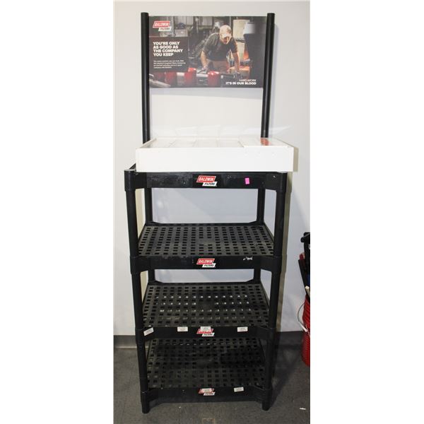 BALDWIN FILTERS RETAIL DISPLAY SHELVING