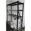 Image 1 : ADJUSTABLE/ EXPANDABLE BLACK METAL STORAGE RACKING