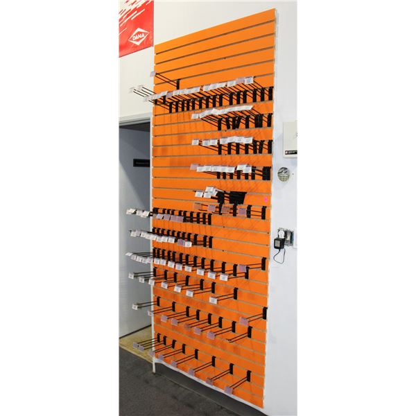 SECTION OR ORANGE PAINTED GROOVE BOARD