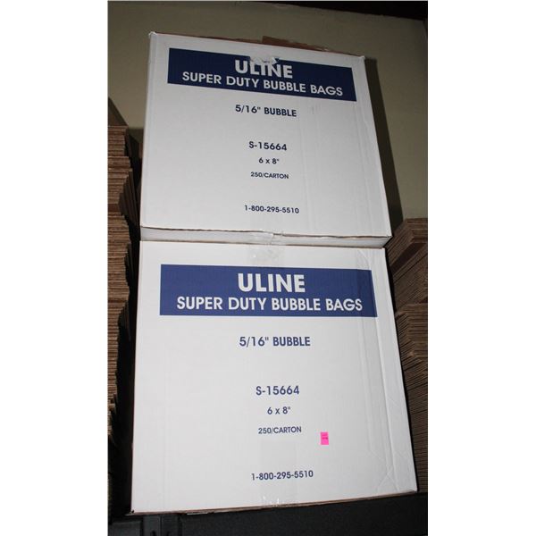 ULINE SUPER DUTY BUBBLE BAGS 6" X 8"