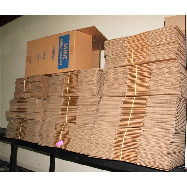 LARGE LOT OF SHIPPING BOXES AND PARTIAL