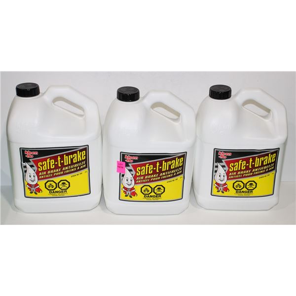 THREE JUGS OF KLEEN FLO SAFE-T-BRAKE