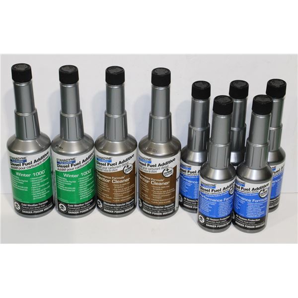 LOT OF ASSORTED DIESEL FUEL ADDITIVES