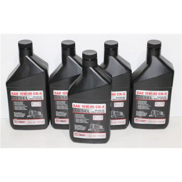 LOT OF SAE 15W-40 DIESEL MOTOR OIL