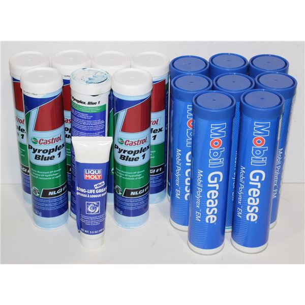 BOX OF ASSORTED GREASE