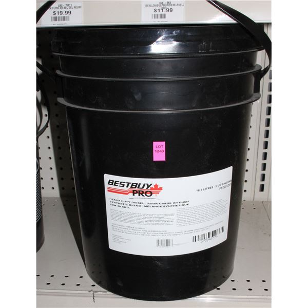 BESTBUY PRO 18.9L PAIL OF 10W-30 DIESEL MOTOR OIL