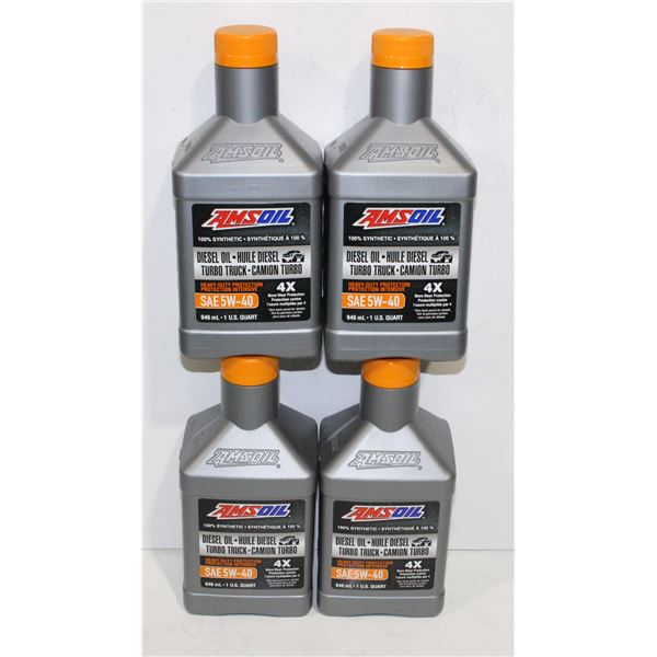LOT OF AMSOIL SAE 5W-40 DIESEL MOTOR OIL