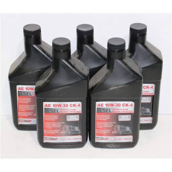 LOT OF SAE 10W-30 DIESEL MOTOR OIL