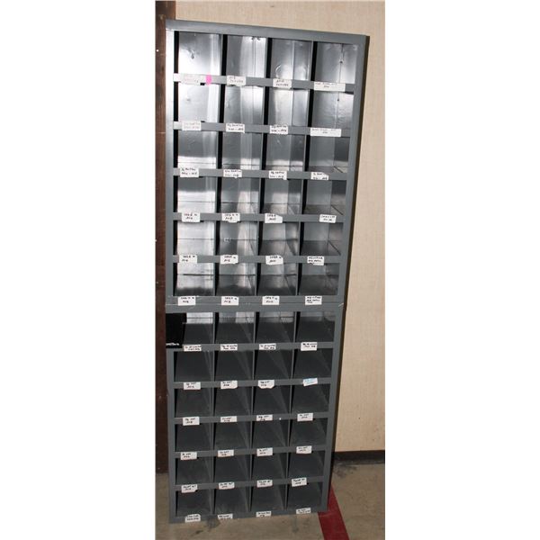 TWO METAL PARTS ORGANIZER BINS STACKED