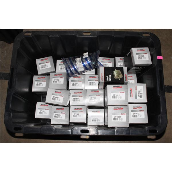 TOTE OF ASSORTED FUEL FILTERS