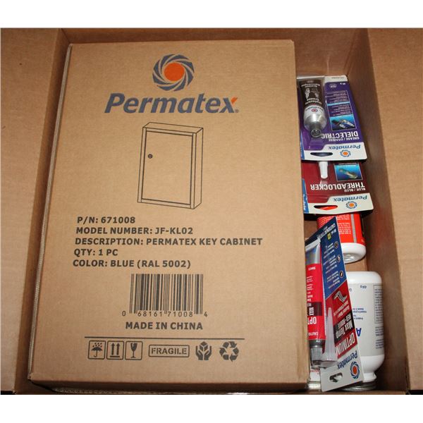 PERMATEX KEY CABINET WITH PRODUCT