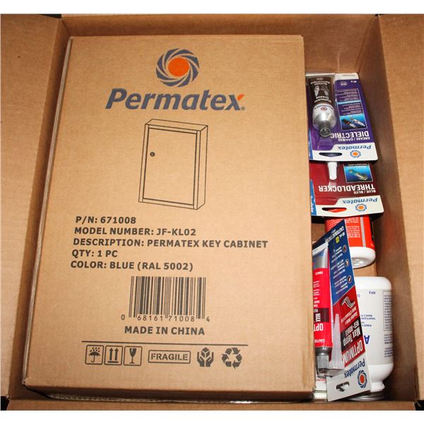 PERMATEX KEY CABINET WITH PRODUCT