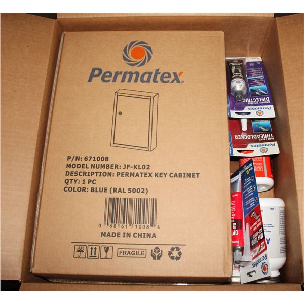 PERMATEX KEY CABINET WITH PRODUCT
