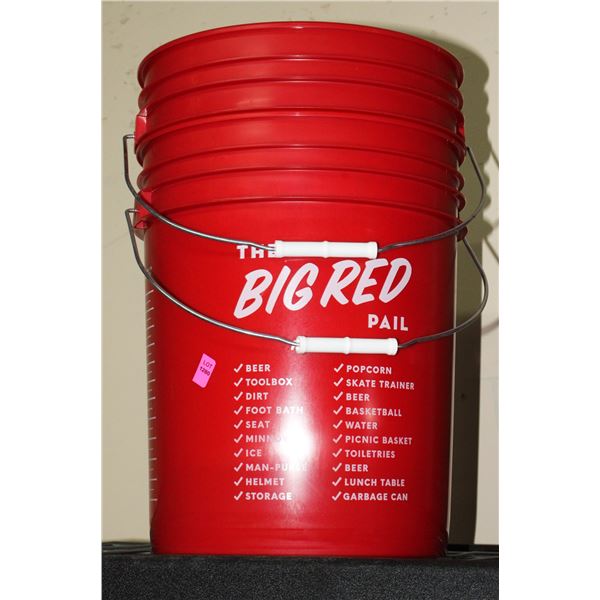 TWO BIG RED PAILS