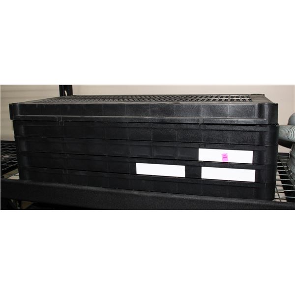 5 TIER PLASTIC SHELVING UNIT WITH LEGS