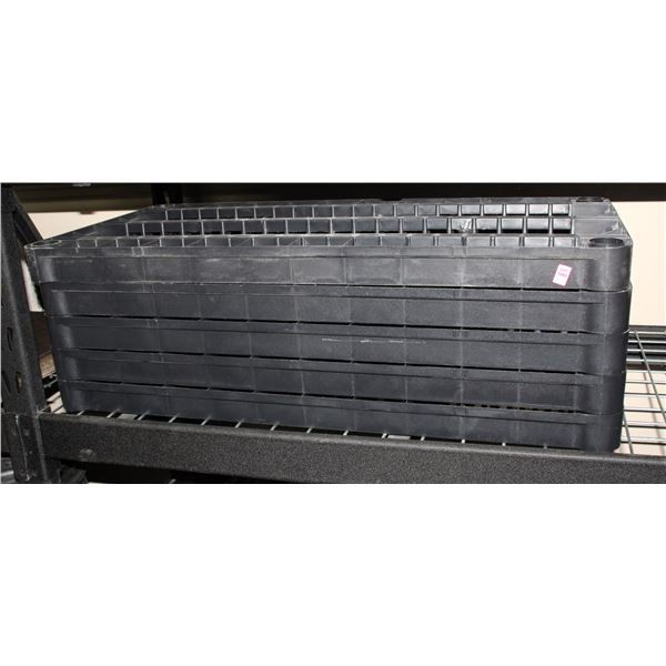 5 TIER PLASTIC SHELVING UNIT WITH LEGS