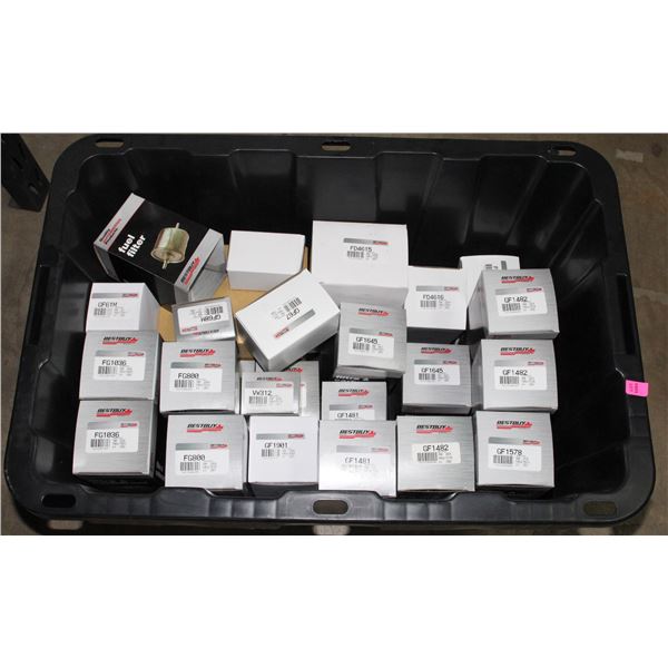 TOTE OF ASSORTED FUEL FILTERS