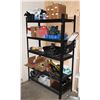 Image 1 : METAL RACKING WITH ADJUSTABLE WOOD SHELVES