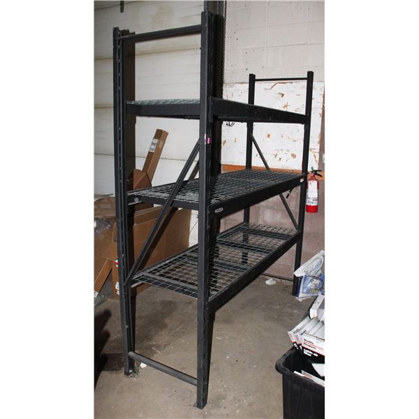 ADJUSTABLE/ EXPANDABLE BLACK METAL STORAGE RACKING