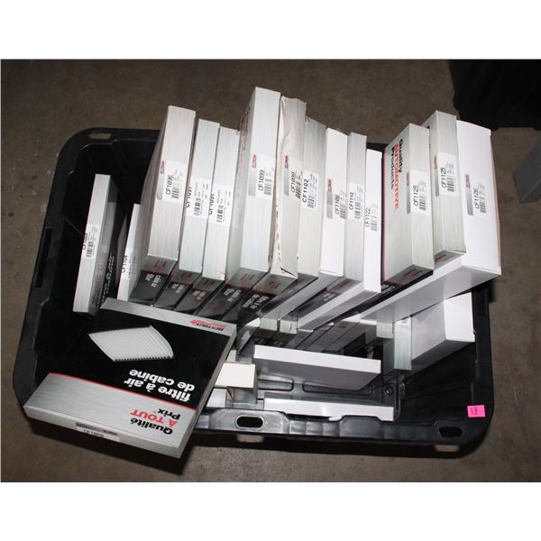 TOTE OF CABIN AIR FILTERS