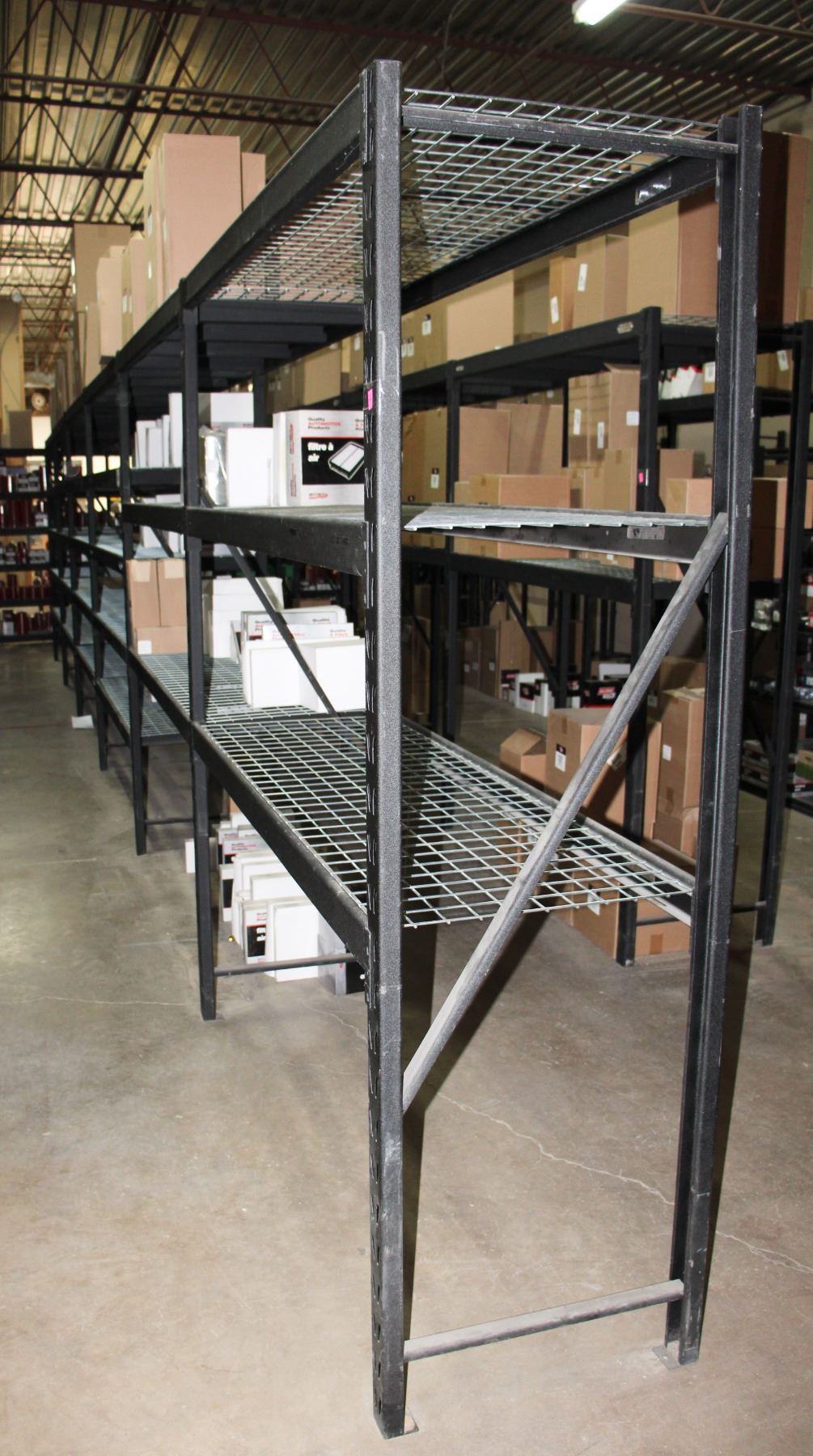 ADJUSTABLE/ EXPANDABLE BLACK METAL STORAGE RACKING