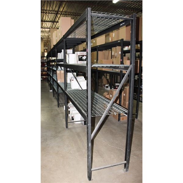 ADJUSTABLE/ EXPANDABLE BLACK METAL STORAGE RACKING