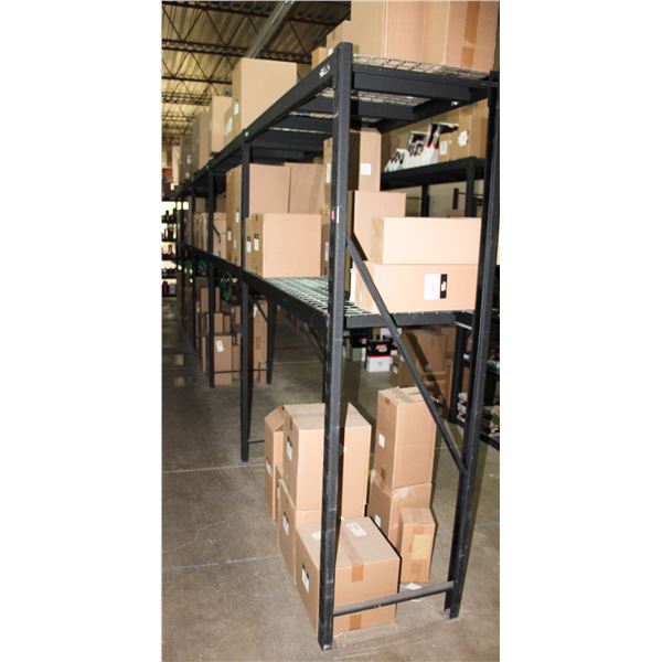 ADJUSTABLE/ EXPANDABLE BLACK METAL STORAGE RACKING