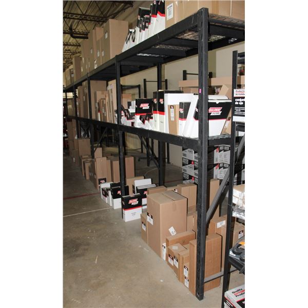 ADJUSTABLE/ EXPANDABLE BLACK METAL STORAGE RACKING