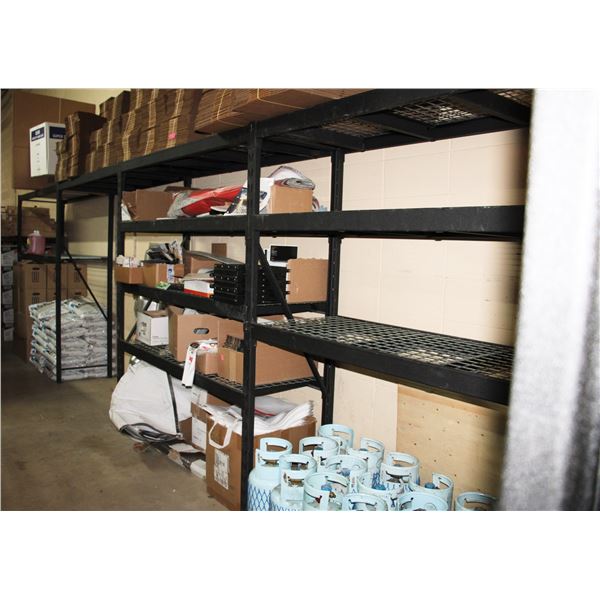 ADJUSTABLE/ EXPANDABLE BLACK METAL STORAGE RACKING