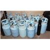 Image 1 : LOT OF R134A EMPTY TANKS, GARBAGE CAN FULL OF