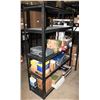 Image 1 : METAL RACKING WITH ADJUSTABLE WOOD SHELVES