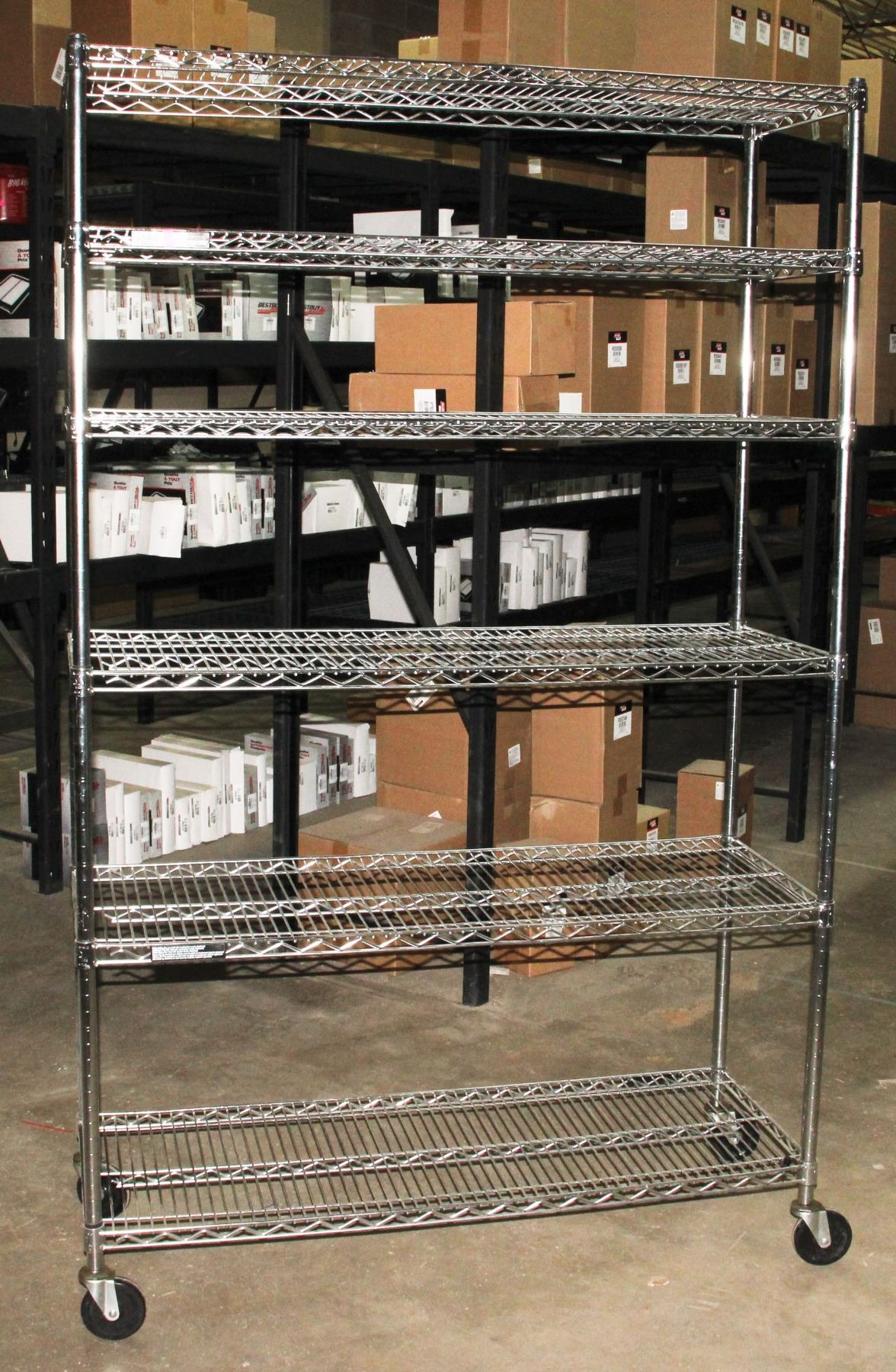 Metro Racks With Wheels METRO RACK STYLE SHELVING UNIT ON WHEELS