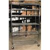 Image 1 : METRO RACK STYLE SHELVING UNIT ON WHEELS