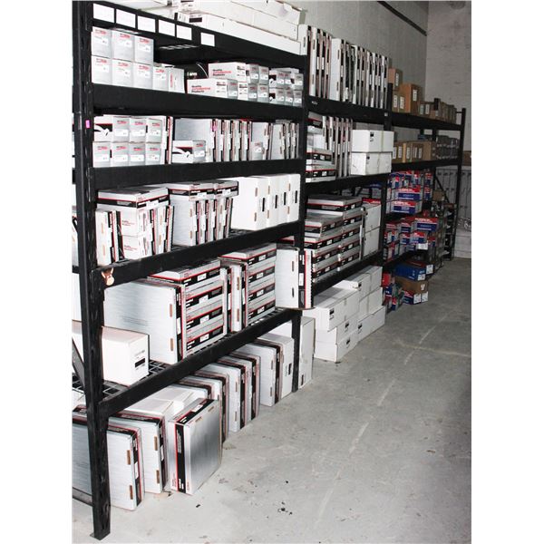 ADJUSTABLE/ EXPANDABLE BLACK METAL STORAGE RACKING