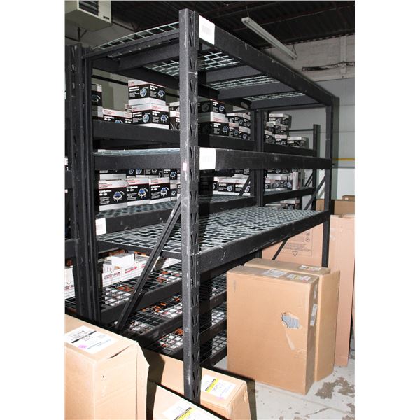 ADJUSTABLE/ EXPANDABLE BLACK METAL STORAGE RACKING