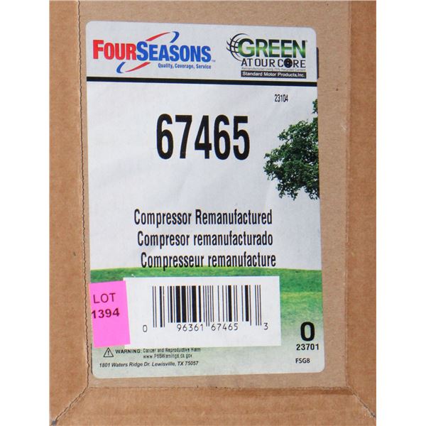 FOUR SEASONS REMANUFACTURED COMPRESSOR