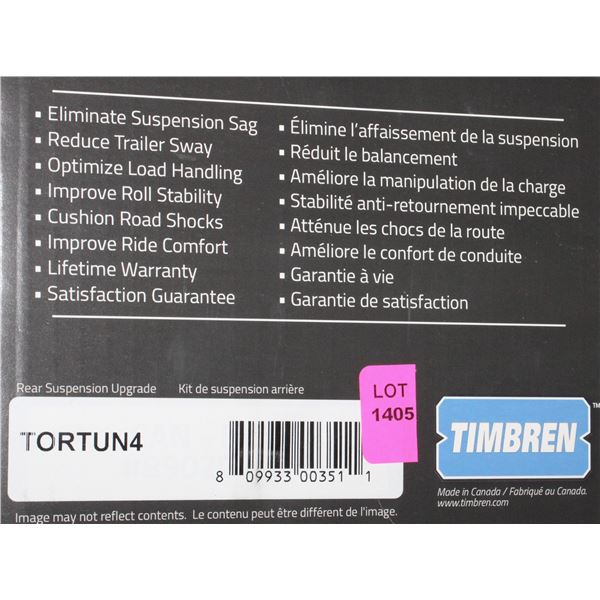 TIBREN REAR SUSPENSION UPGRADE KIT