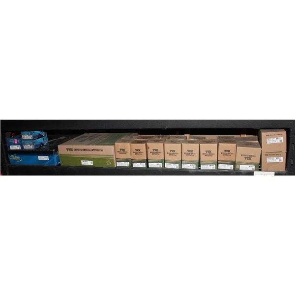 SHELF OF MISCELLANEOUS AUTOMATIVE PARTS